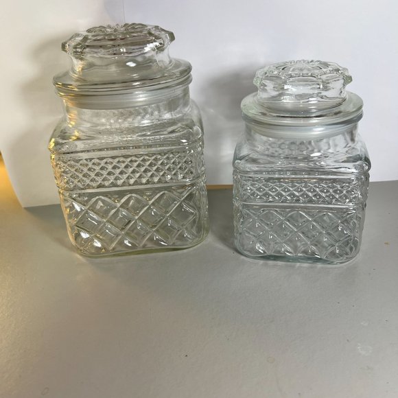 Vintage ANCHOR HOCKING Glass Canister Set - Picture 3 of 15